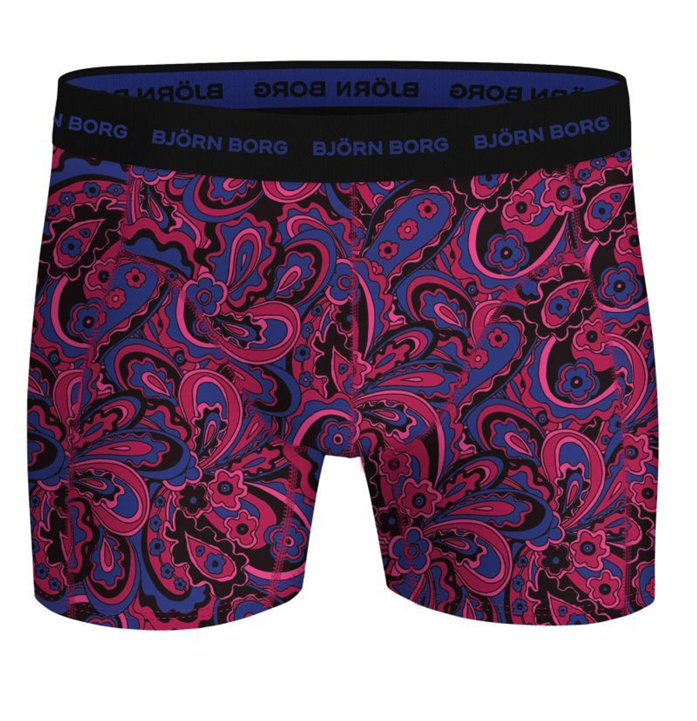 Мужские спортивные боксеры Bjorn Borg Cotton Stretch 3P - blue/print/black