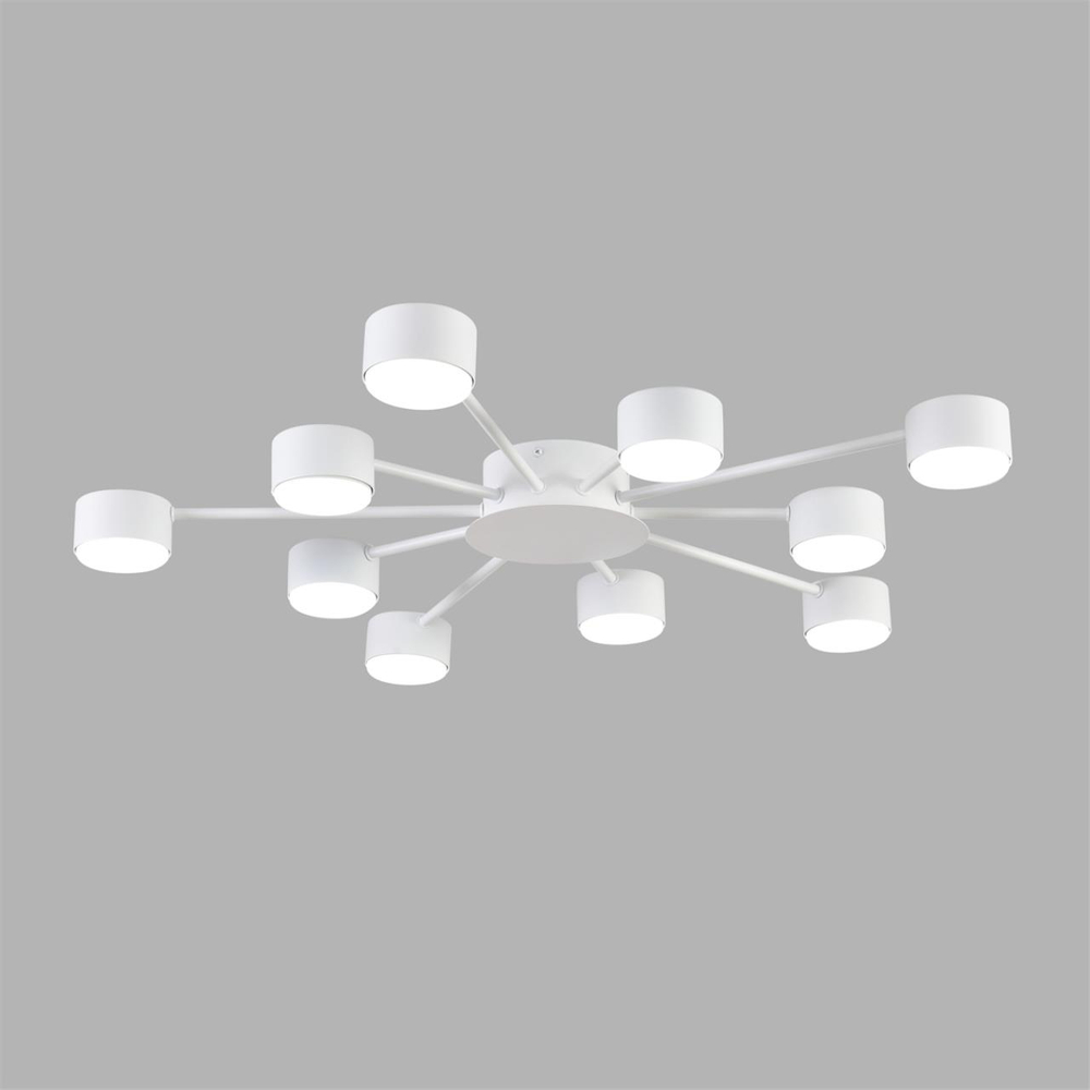 8343/10C COMFI LN26 252 белый, металл Люстра GX53 LED 10*7W 220V TORINA