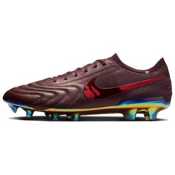 NIKE Tiempo Legend 10 Футбольные бутсы Низкие Топ Бургундский Унисекс