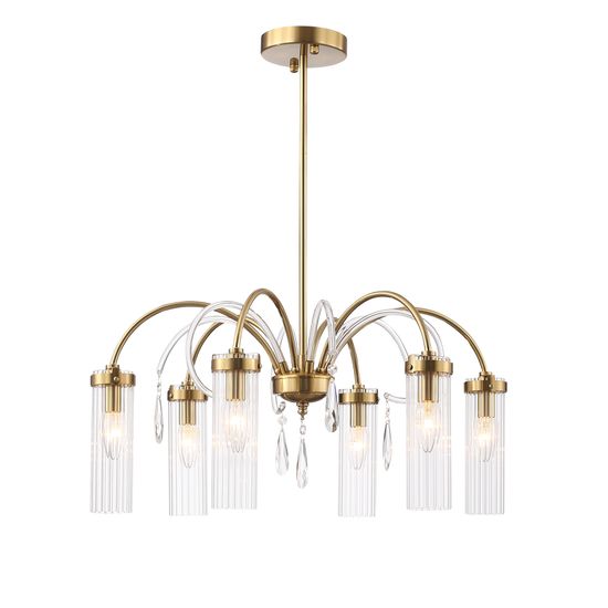 SL1401.303.06 Люстра подвесная ST-Luce Латунь/Латунь, Прозрачный E14 6*40W Luminera