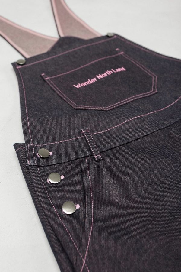 Комбинезон Dark Blue/Pink Джинсовый - фото 6