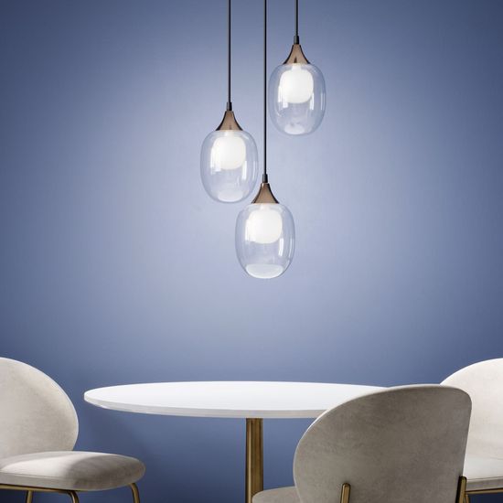 70216/3 / подвесной светильник / латунь