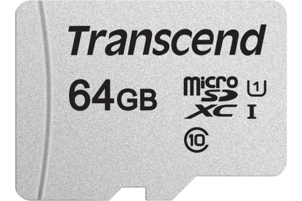 Карта памяти Transcend microSDXC 300S Class 10 UHS-I U1 (95/25 Mb/s) 64GB + ADP