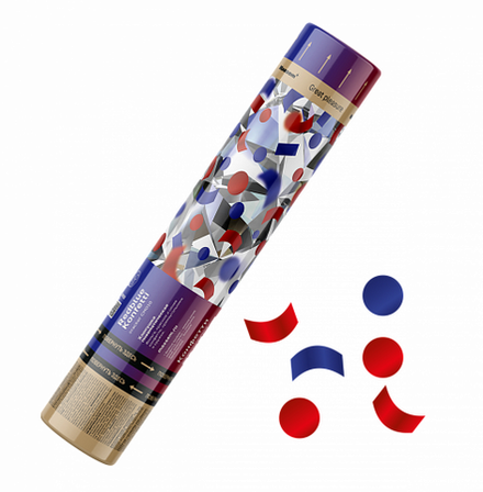 Пневмохлопушка "Redblue Konfetti" СМ010 30см (1/100)