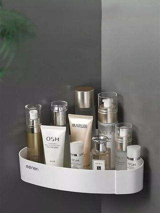 Полка для ванной угловая навесная настенная