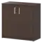 Стеллаж низкий закрытый А-302/А-602 Дуб венге 770x365x850 Арго
