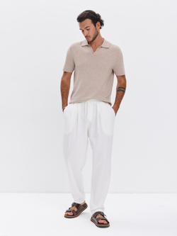 Штаны хлопковые с защипами