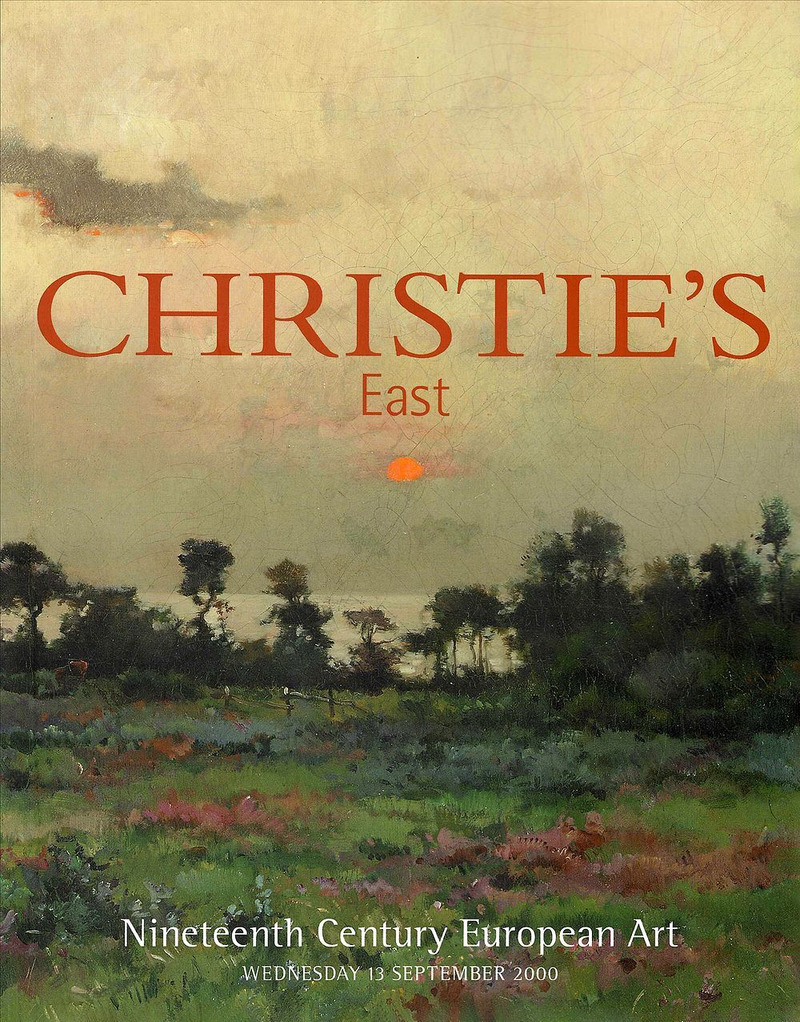 Каталог аукциона Christie’s, Лондон, Европейское искусство XIX века от 13 сентября 2000 года