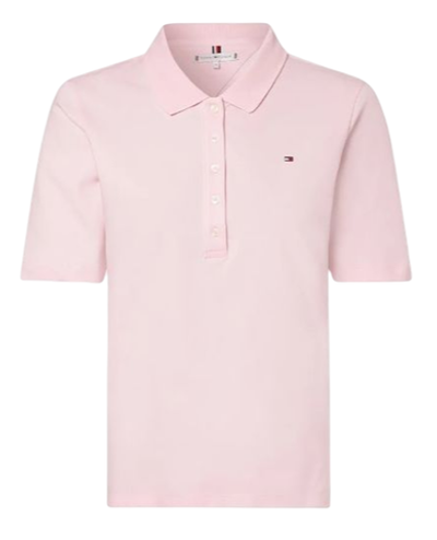 Женское поло Tommy Hilfiger 1985 Slim Pique Polo - поясtel pink