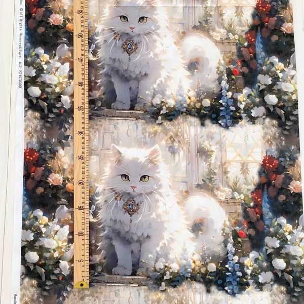 КОШЕЧКА ПРИНЦЕССА, купон 32 см 100% хлопок, Handmade Fabrics 2