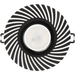 DK LD32 BK /1 Светильник ЭРА декор cо светодиодной подсветкой MR16, 220V, max 11W, черный | Встраиваемые LED светильники