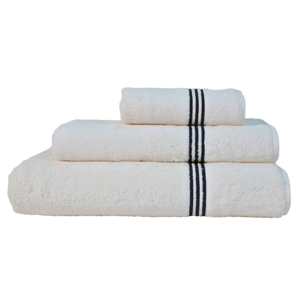 Полотенце 50х90 L'appartement Toscana с синими полосками слоновой кости