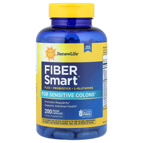 Renew Life, Fiber Smart™, 200 веганских капсул