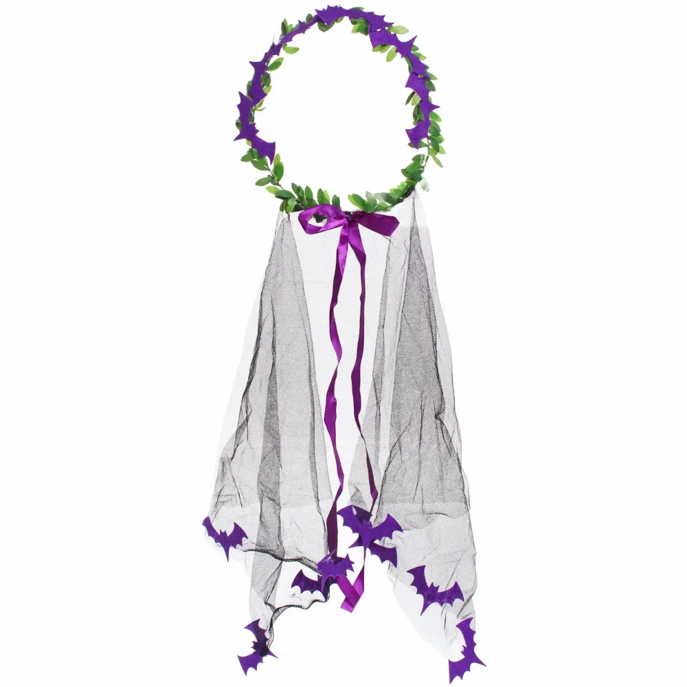 Ободок карнавальный «Helloween - Черная фата», микс