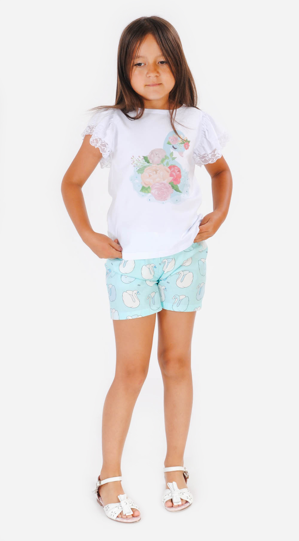 Шорты трикотажные для девочки 2-8 лет Fleur de Vie