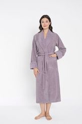 Халат женский махровый 4330 лиловый NUSA Турция