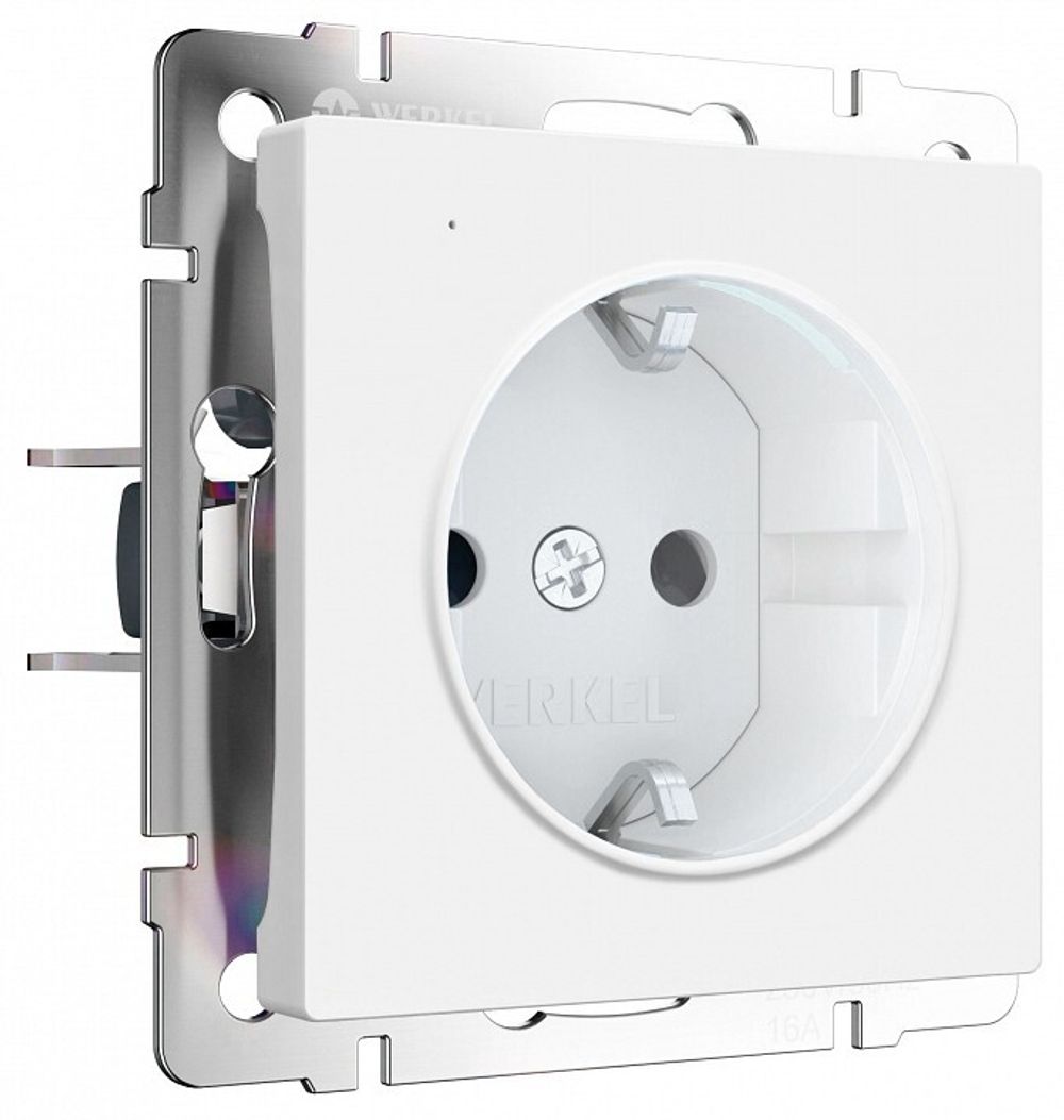 Розетка с заземлением с подсветкой, без рамки Werkel DBQ29 W1171461