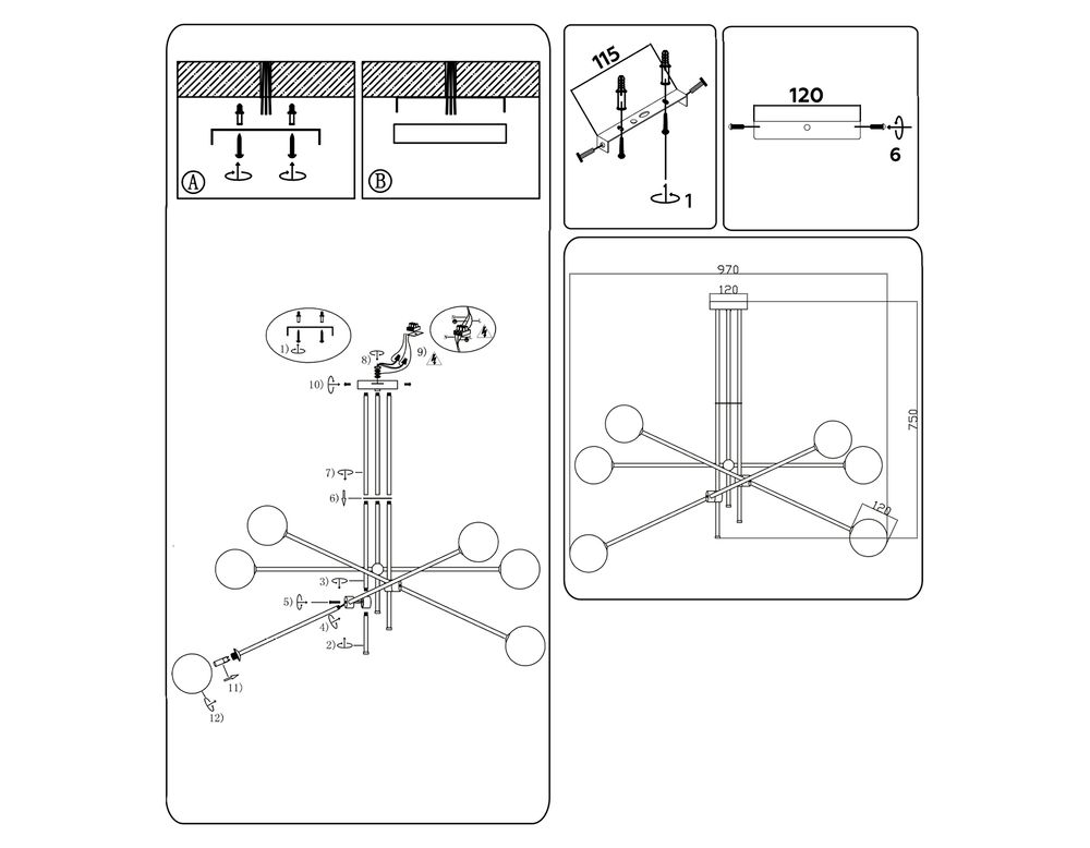 Ambrella Подвесной светильник Modern TR2523