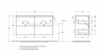 Тумба с раковиной BelBagno UNO 120 Bianco Opaco