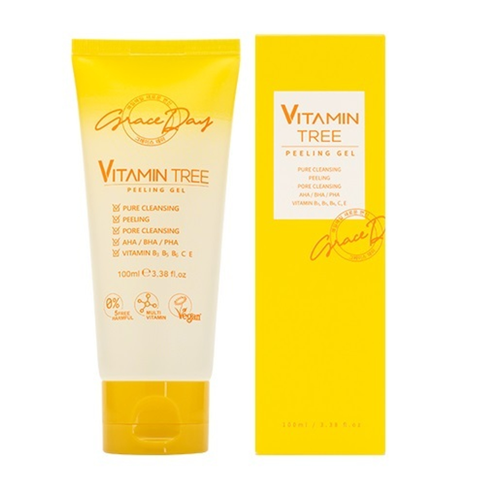 Отшелушивающий гель с Витаминами и Кислотами AHA/BHA/PHA Grace Day Vitamin Tree Peeling Gel 100мл