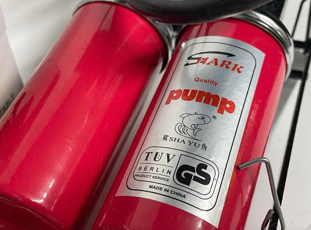 Ножной двухцилиндровый насос для шин автомобиля с монометром CC-100A, TG (1 шт.)