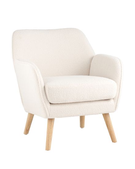 Кресло Ричи тедди белый