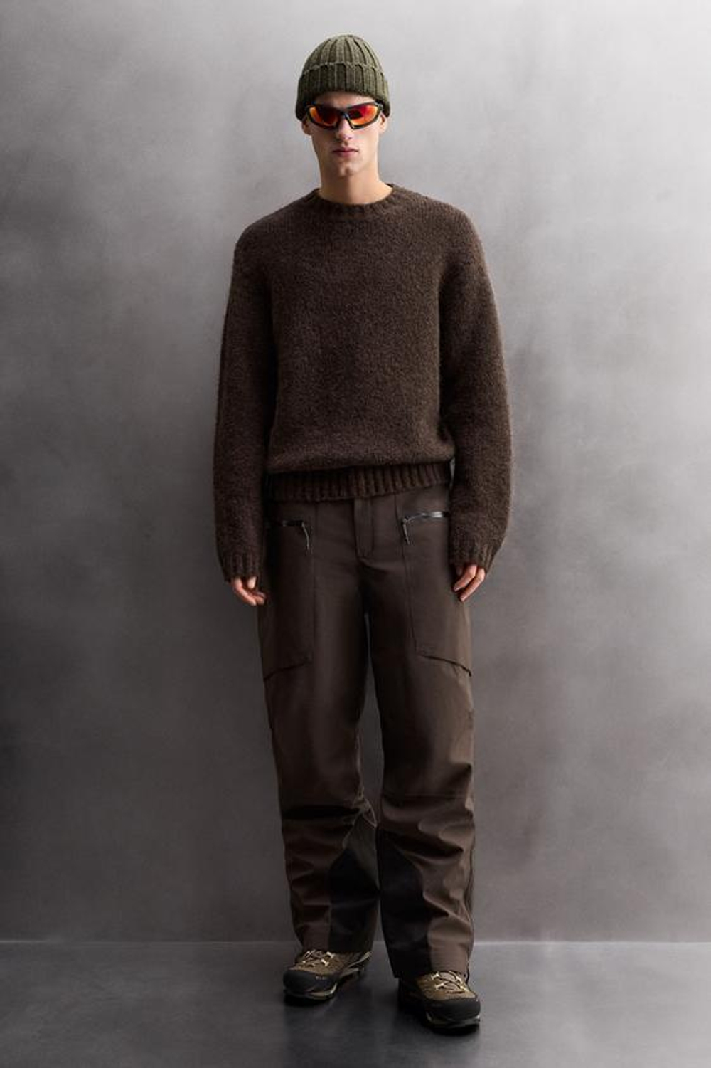 ZARA ВОДОНЕПРОНИЦАЕМЫЕ КРОССОВКИ ДЛЯ ТРЕККИНГА RECCO®, ЗЕЛЕНЫЙ