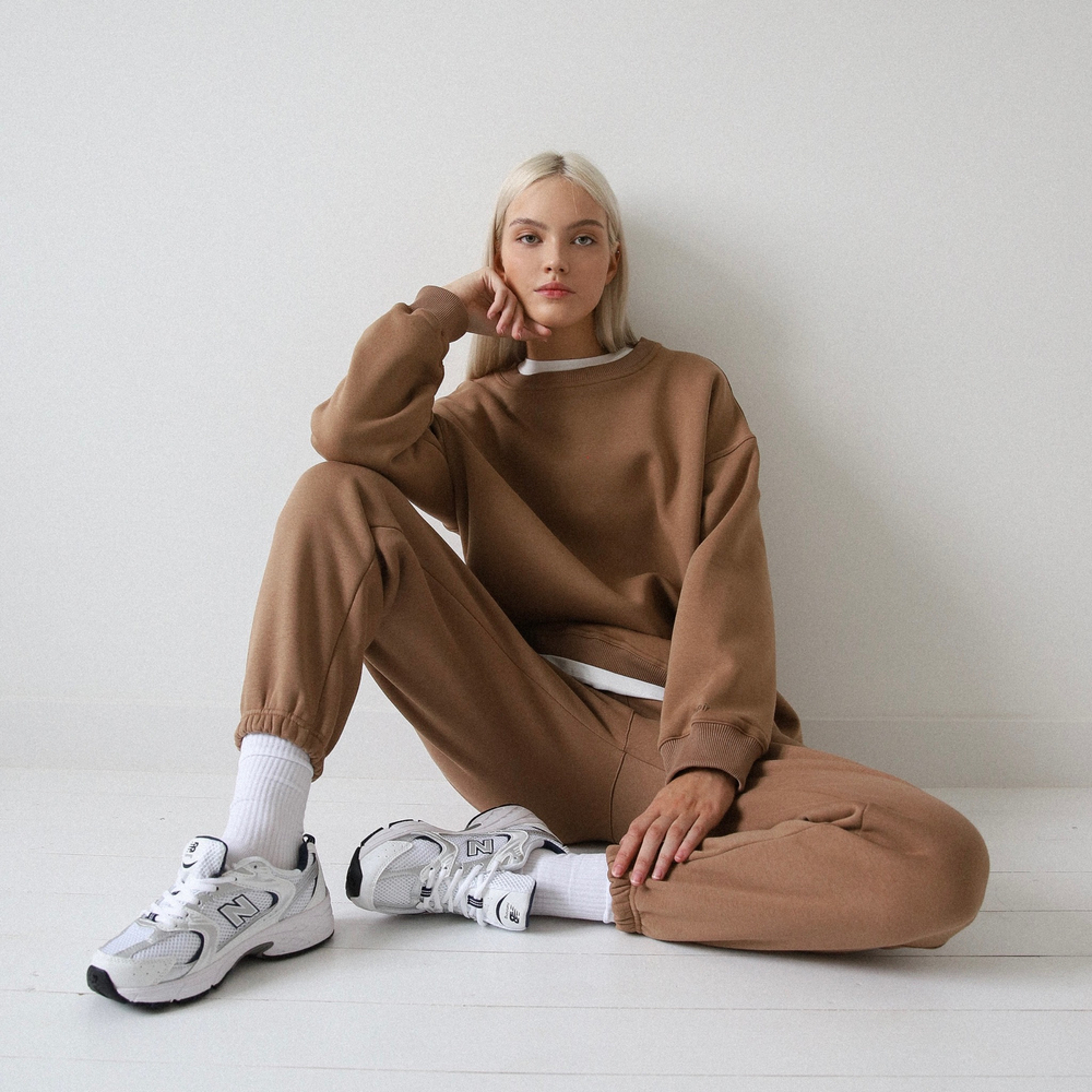 Толстовка оверсайз утеплённая вуд