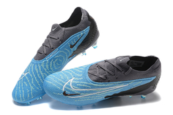 Бутсы Nike Phantom GX Elite FG (Черный+голубой)