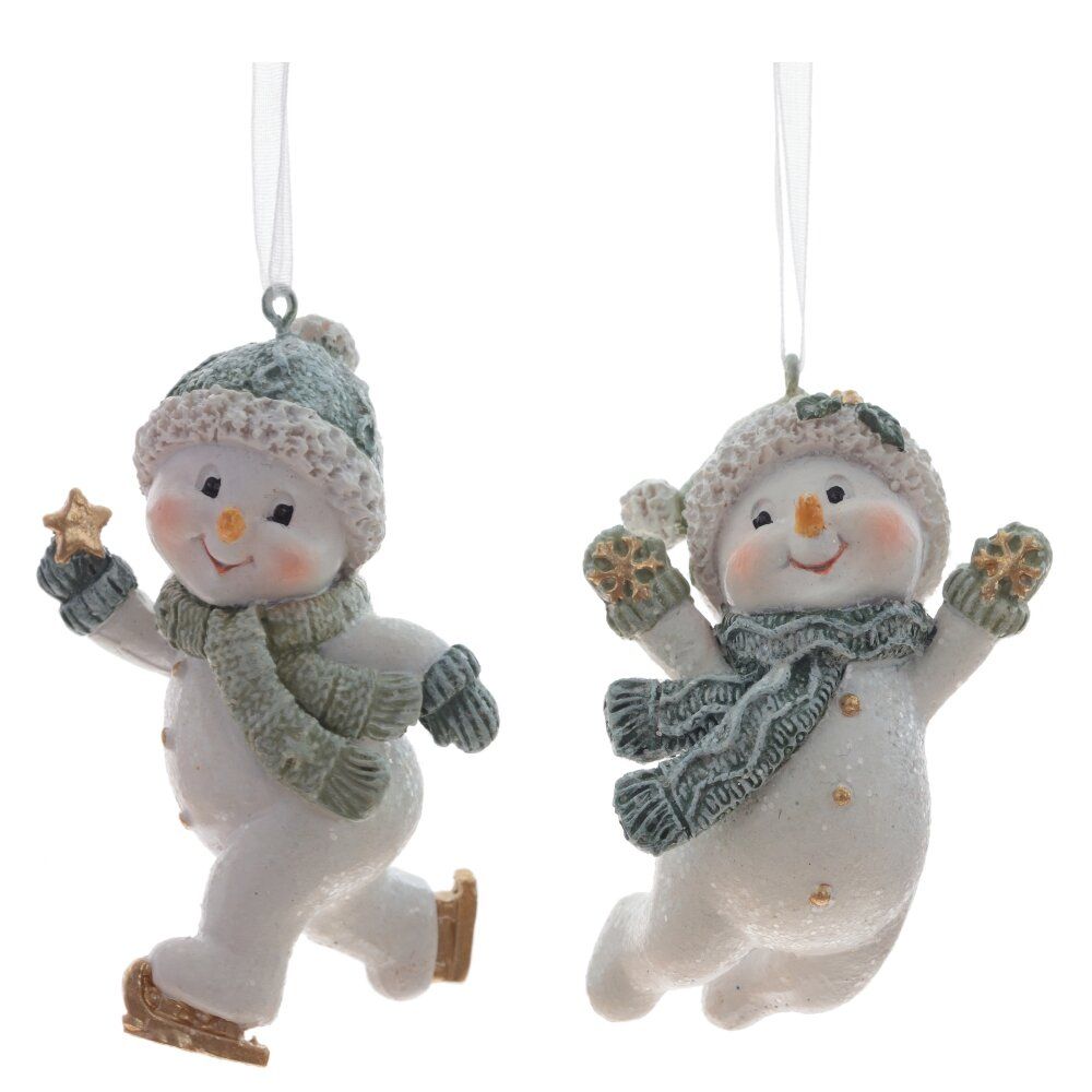 GAEM Изделие декоративное подвесное "Снеговик", L5 W4 H7,5 см, 2в.