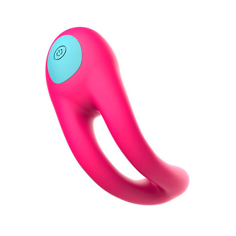 Розовое виброкольцо с пультом ДУ I-Moon Candy MY-1001