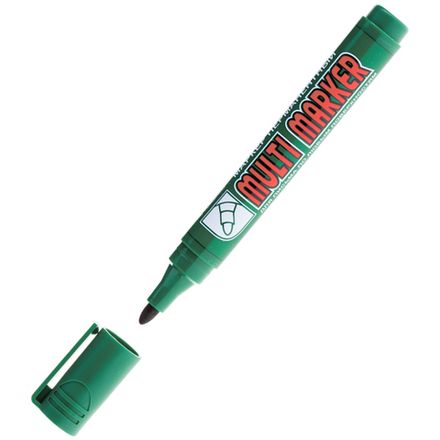 Маркер перманентный 3.0мм, Crown Multi Marker, зелёный