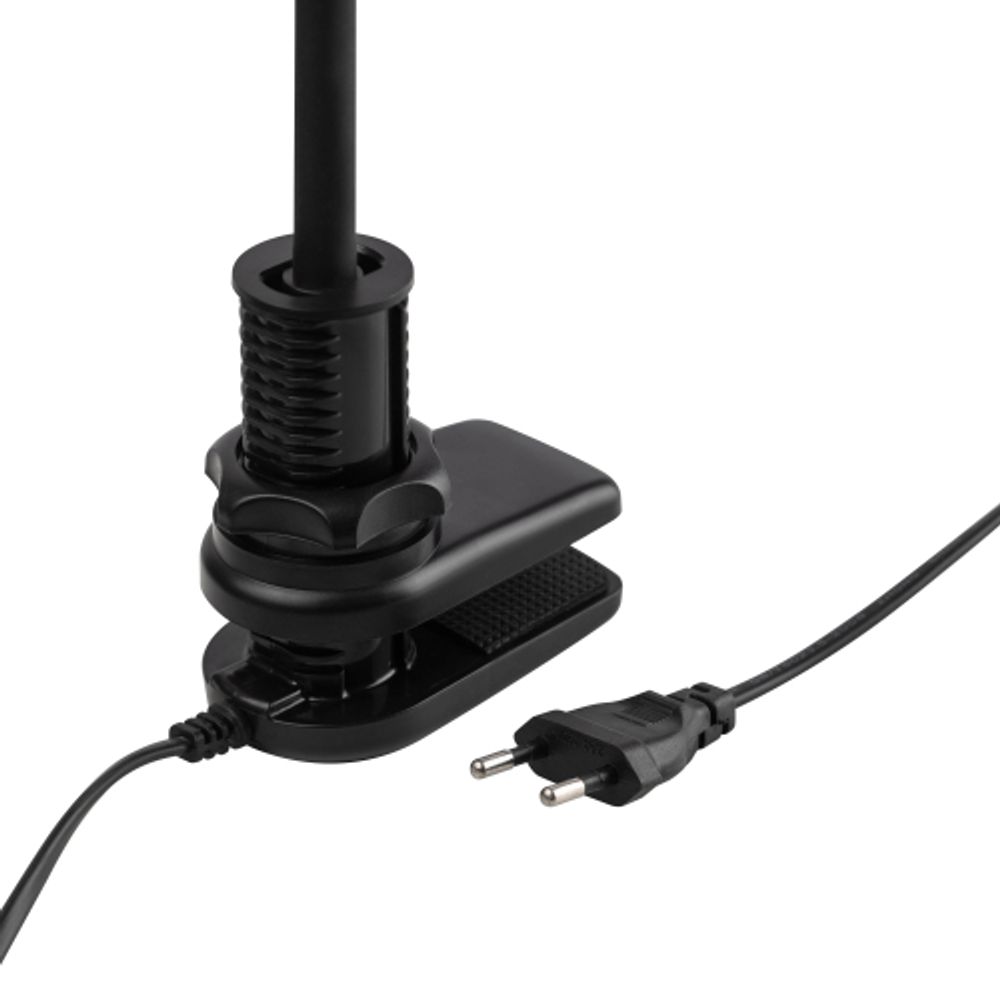 Настольный светильник ЭРА NLED-509-8W-BK светодиодный на струбцине черный