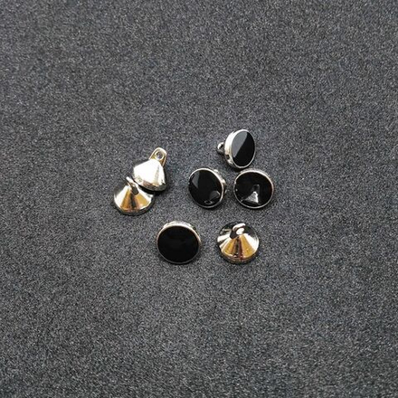 Т77  декор пришив.элемент, 9 мм, цв.черный