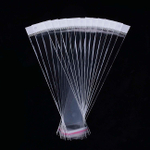 Пакеты 4х21+5 см с белым подвесом и клеевым клапаном