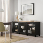 Комбинация для хранения - IKEA BESTÅ/BESTA/  БЕСТО ИКЕА, 180x42x76 см, черный