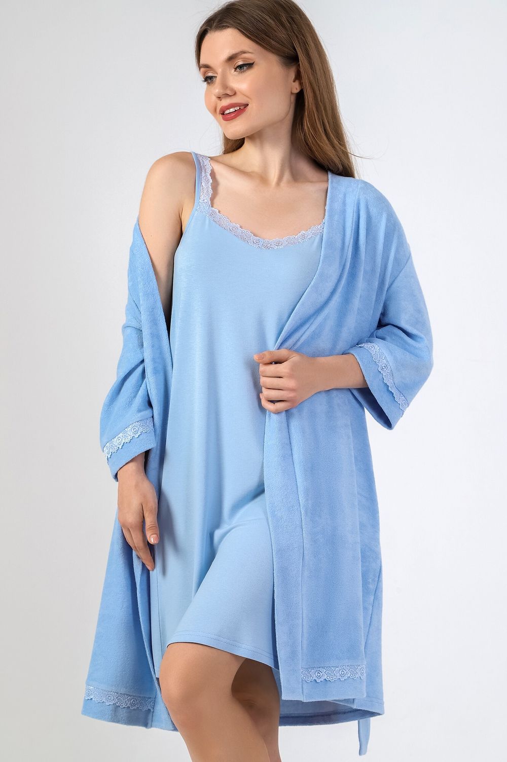 Халат Дрёма-3 Виотекс ГОЛУБОЙ