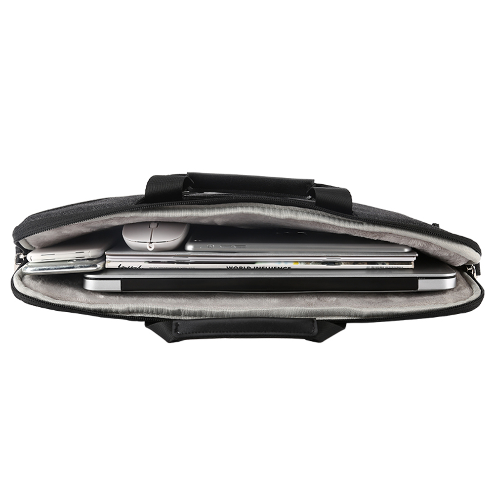 Sisea Fabric Handbag Laptop Bag Unisex Black/Gray/Pink