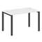 Metal System Стол письменный на П-образном м/к БП.СП-2 Белый/Металл Антрацит 1200*720*750