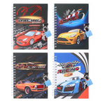 Блокнот детский Basir на замке, формат А6, серия "Машины", переплет 7БЦ, 15*11 см, 48 листов, ассорти