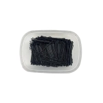 Невидимки Ставвер черные волнистые 60мм 500гр/уп