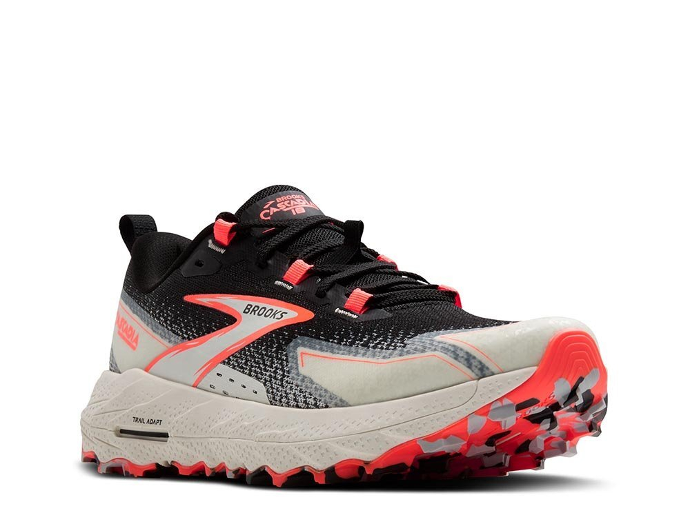 Кроссовки для бега женские Brooks Cascadia 18 W Черно-Коралловые