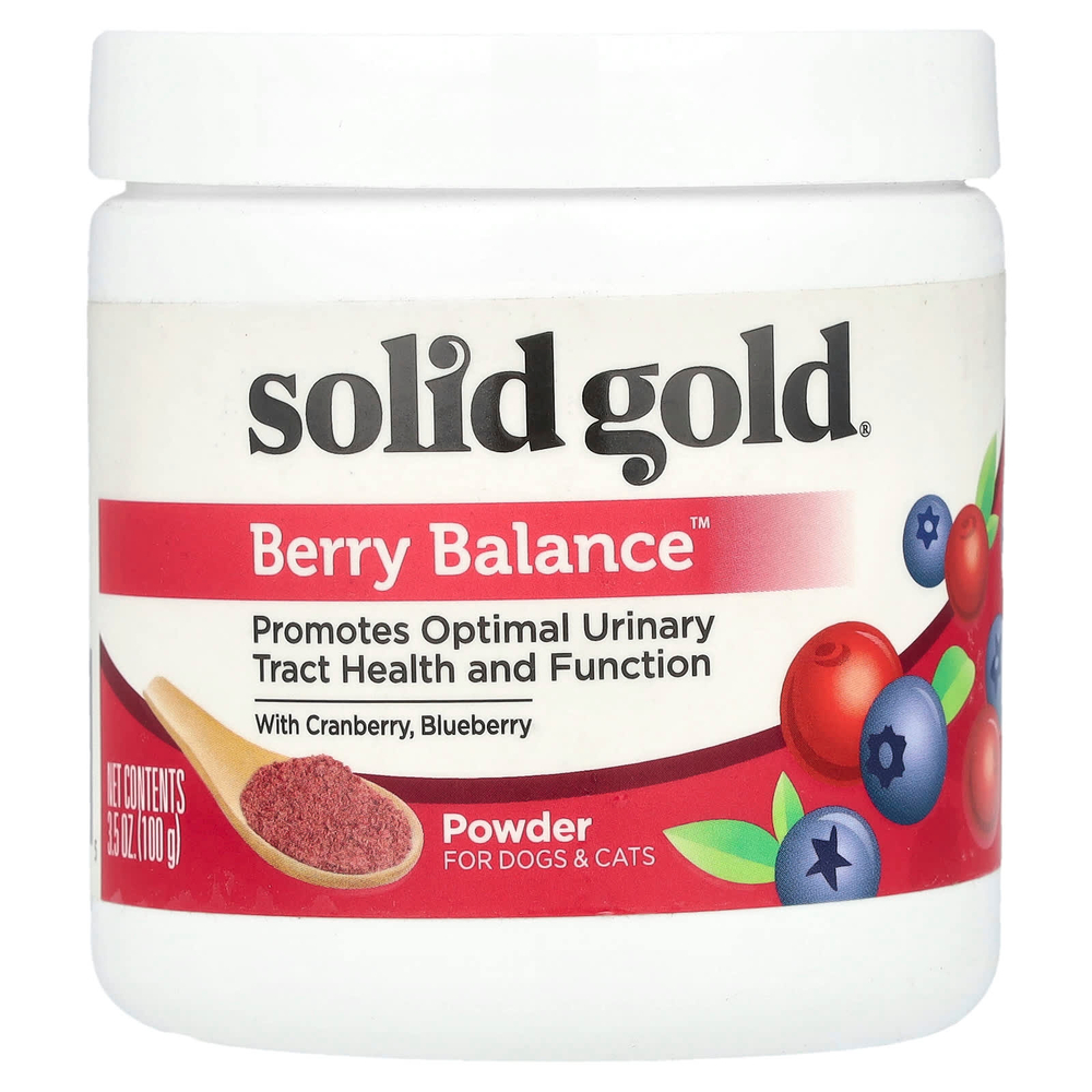 Solid Gold, Berry Balance ™, порошок для собак и кошек, 100 г (3,5 унции)