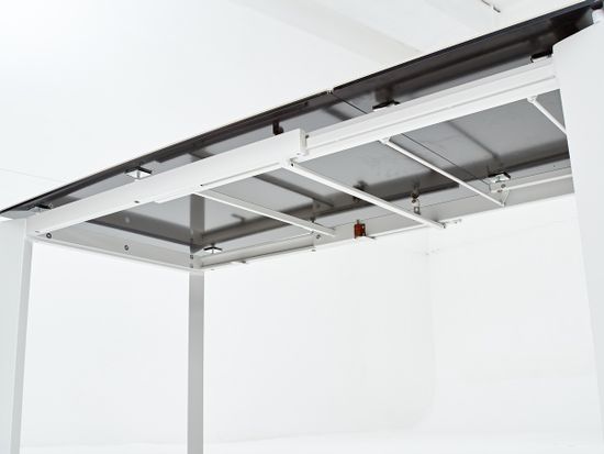 Стол CORNER 120 MATTE STATUARIO Белый мрамор матовый керамика, стекло/ белый каркас