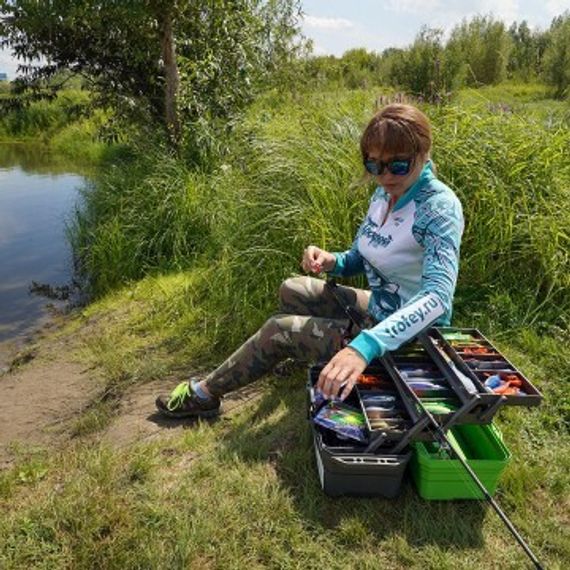 Ящик для снастей NISUS Tackle Box трехполочный зеленый (N-TB-3-G)