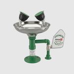 Аварийный фонтан для промывки глаз оцинк. сталь BOCCHISF SC410SS зеленый