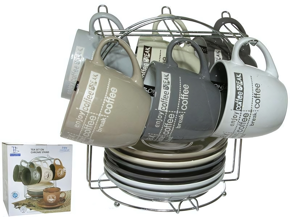 Чайный набор 12 предметов на подставке 931-6MS