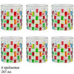 Lenardi 589-019 Набор из 6 стаканов 265мл в под.уп.(х12)Стекло