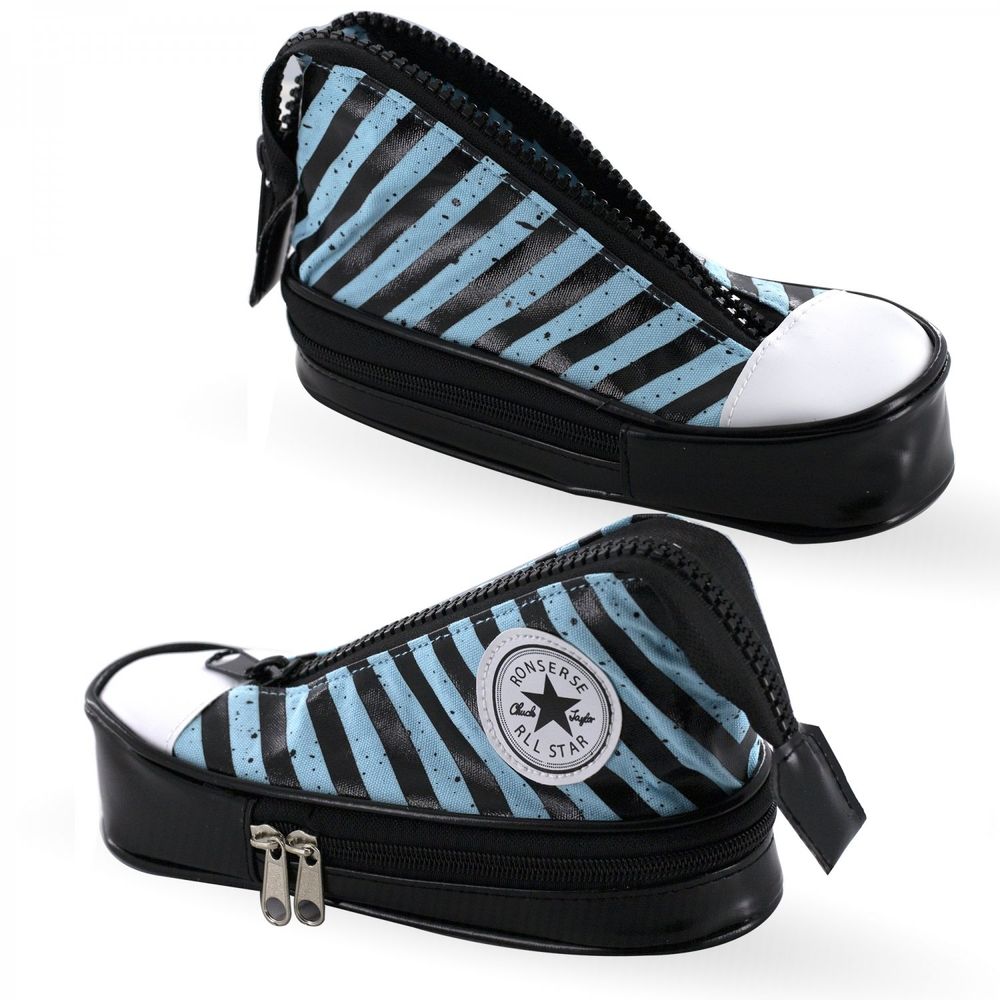 Пенал - косметичка Alingar, ПВХ, молния, 90 х220 мм, "Кеды", форма - кеды