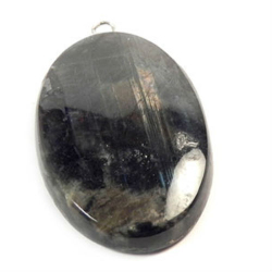 Кулон "Овал" лабрадор черный